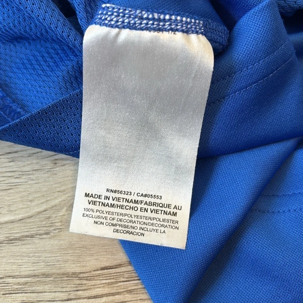 Nike Blue & White Racerback Athletic Dri-Fit Tank Size M